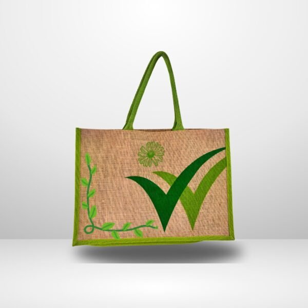 Green Nature Check Eco Tote Bag